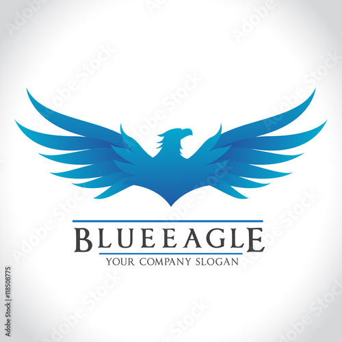Eagle Logo Blue Eagle Logo Template Stock Vector Adobe Stock