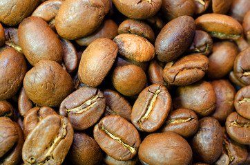 Background of coffee grains