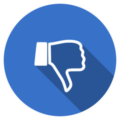Poster - Flat design blue round web unlike vector icon