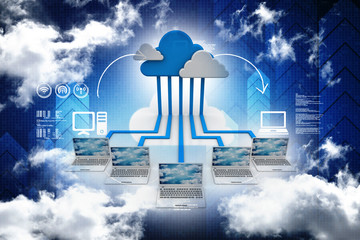 Poster - Computer Network,3d rendering