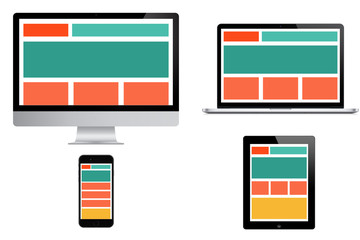 Wall Mural - responsive design concept