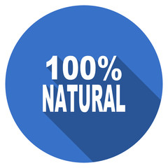 Aufkleber - Flat design blue web natural vector icon