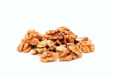 Sticker - Walnuts on white background