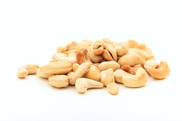 Sticker - Cashews on white background