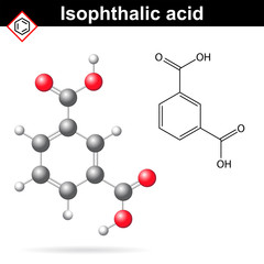 Poster - Isophthalic acid formula