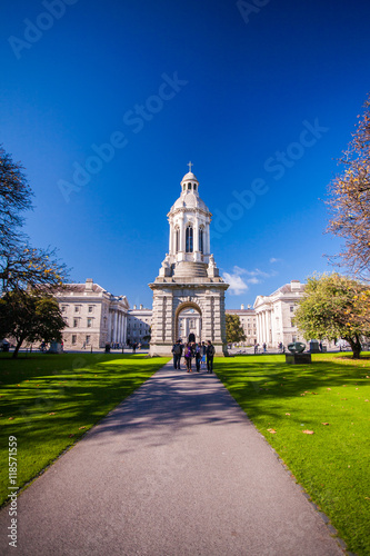 Plakat Dzwonnica w Trinity College, Dublin, Irlandia