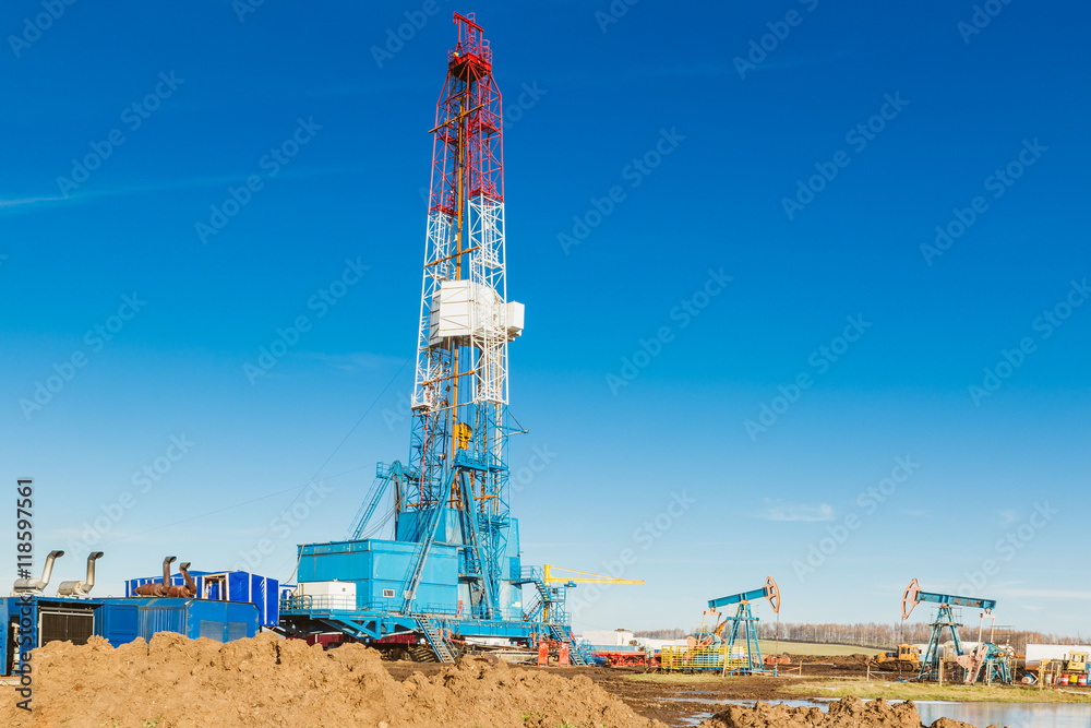 Land Rig Project land drilling rig Stock Photo | Adobe Stock