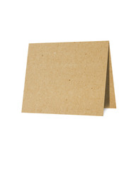 Note pad recycled paper craft on white background