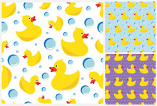 Rubber Duck Pattern, Duck Pattern, Bath Pattern, Rubber Duck, Bath Illustration, Bath Background, Duck Illustration, Duck Background, Kids Pattern, Seamless Pattern
