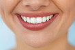 © puhhha - Closeup Of Beautiful Smile With White Teeth. Woman Mouth Smiling. High Resolution Image