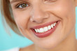 © puhhha - Beautiful Smile. Smiling Woman Face With White Teeth, Full Lips. High Resolution Image
