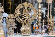 Ornamental Hindu Gods At Market In Pushkar, India