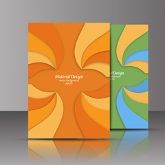 Wall Mural - Flyer, brochure, poster, annual report, magazine cover vector te