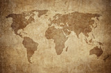 Fototapeta Mapy - grunge map of the world