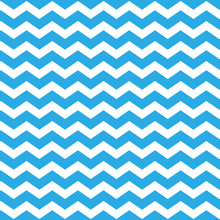 Blue Zig Zag Lines Pattern - Chevron Background Design
