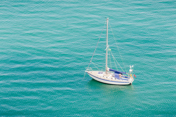 Wall Mural - Yacht at the sea