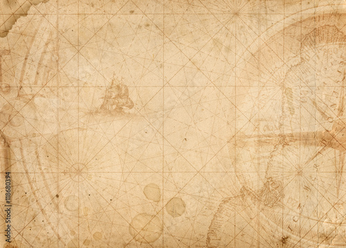 Pirate and nautical theme grunge background