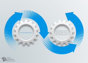Wall Mural - Infographics Vector Background 4-Step Process