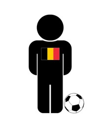 Canvas Print - Footballer belge