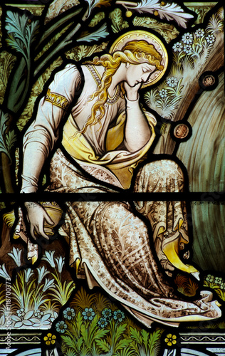 Nowoczesny obraz na płótnie Mary Magdalene in stained glass