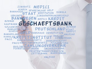 Canvas Print - Geschäftsbank