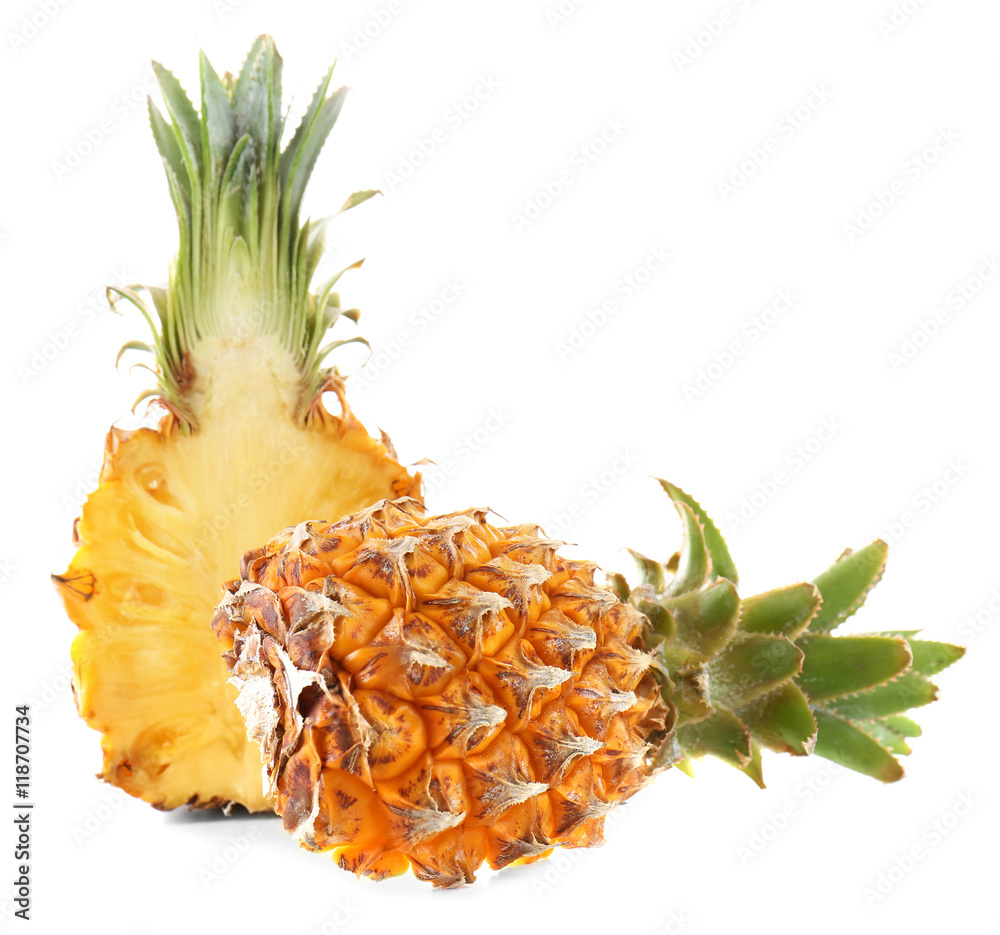 Pineapple, isolated on white