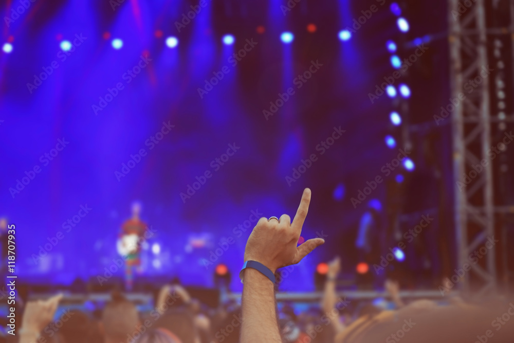 Crowd at a open air concert