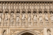 detail of Westminster Abbey in London, UK