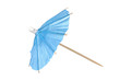 Cocktail umbrella isolated on a white background
Blue paper cocktail or drink umbrella isolated on a white background