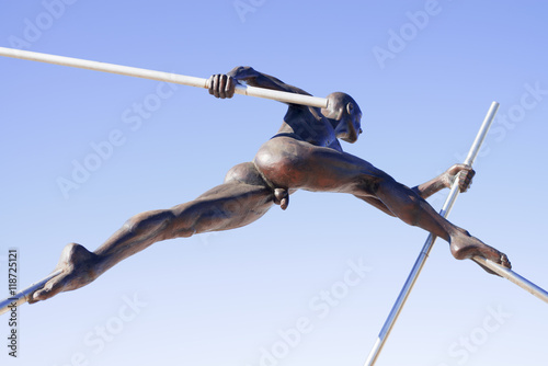 Fotografia, Obraz man woman. bronze sculpture in Antibes.