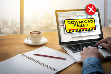 Poster - computer Transfer  Download Failed Data Stop Loss Transfer Netwo