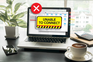 Poster - connect Unavailable Unable Connect Notification