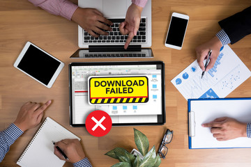 Poster - computer Transfer  Download Failed Data Stop Loss Transfer Netwo