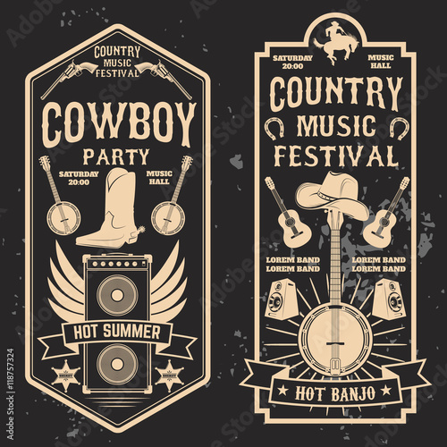 Plakaty Country & Western  ulotka-festiwalu-muzyki-country