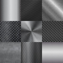 Metall texture pattern vector illustration.