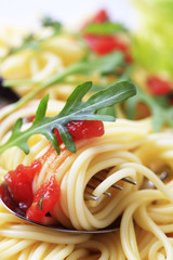 Poster - Detail of cooked spaghetti