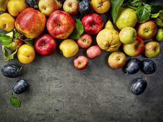 various fresh fruits