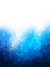 Abstract Background - Colorful Geometrical Shapes, Polygonal Texture For Webdesign - Blue Colors