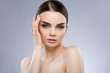 © veles_studio - Beautiful girl with nude make up at studio