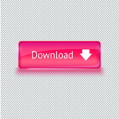 Wall Mural - realistic glass button for web interface. vector illustration.