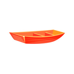 Primitive Wooden Toy Boat