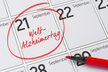 Wall Mural - 21. September - Welt-Alzheimertag