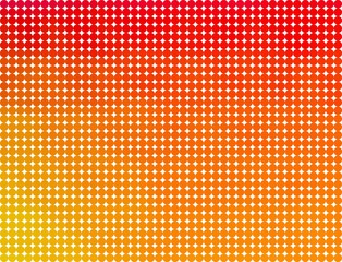 Wall Mural - Red yellow and orange dots on white background. Abstract multicolor background with color dots.