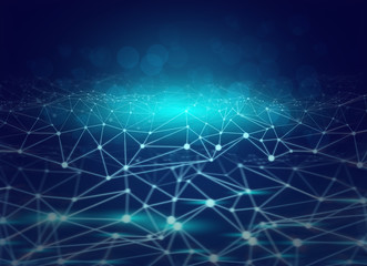 Poster - cloud storage security information, data deep learning hologram ai technology robotic, futuristic cyber network system online