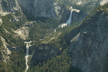 Nevada And Vernal Falls Falls In Yosemite National Park