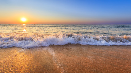 Sunrise on tropical beach