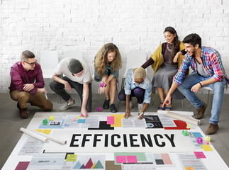 Canvas Print - Efficiency Development Improvement Mission Concept