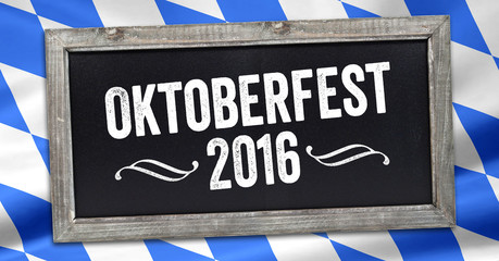 Wall Mural - Kreidetafel mit Oktoberfest 2016 