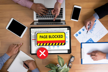 Poster - Data Failure computer Page Blocked Browsing Connection Data Fail