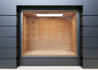 Wall Mural - shop in the old house. 3d rendering
